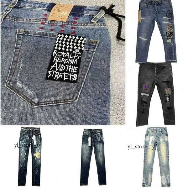 Мотоцикл модный модный ksubi am джинсы Purple Brand Jeans Trend Trend Trend Kusbi Jeans Designer Ksubi Jeans Mens Skinny Jeans 2 Религиозные брюки Стек Jeansjctr