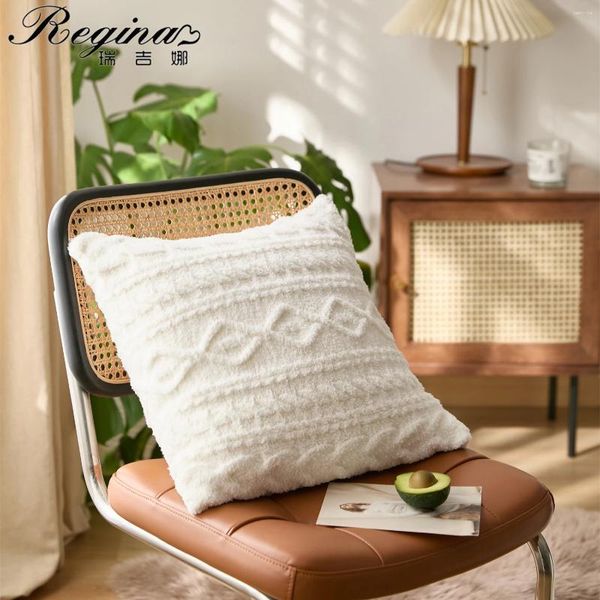 Подушка regina geometric stripe уютная крышка 45 45 см шикарно микроволокно зимнее теплое бросок декоративная кровать