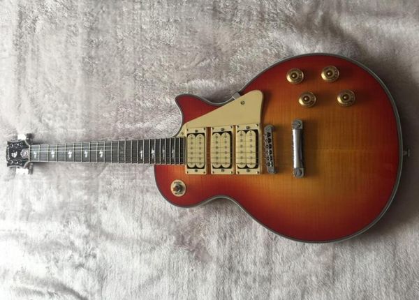 Sunburst Ace Frehley Maun Vücut Elektro Gitar Çin'de Yapıldı Güzel ve Harika8107874