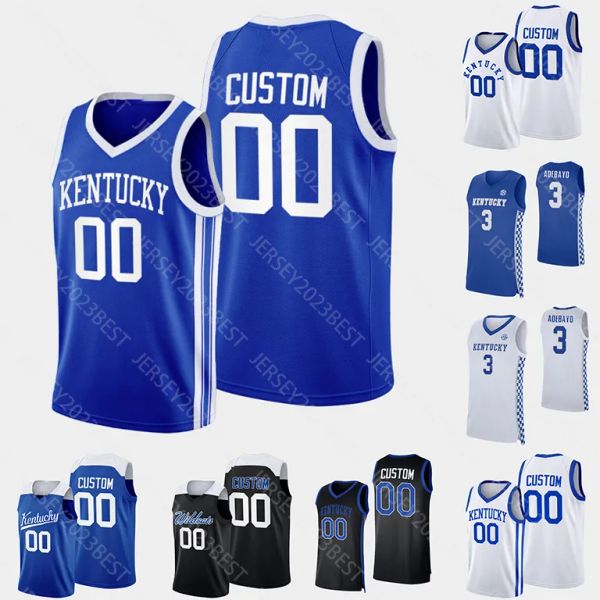 NCAA College Kentucky Basketball Jersey Antonio Reeves Rob Dillingham Tre Mitchell D.J.Wagner Reed Sheppard Justin Edwards Tiere Bradshaw Tshiebwe
