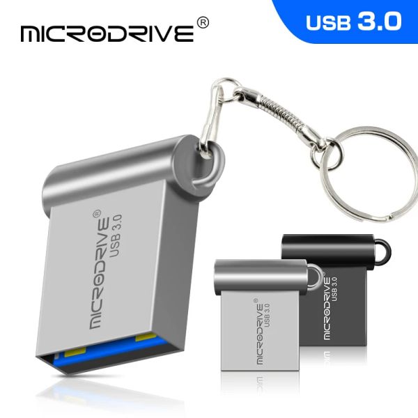 Topi USB 3.0 Mini Metal Flash Drive ad alta velocità 8 GB 16 GB 32 GB 64 GB Drive a penna USB3.0 Tasto di memory Stick 128GB 256GB 512 GB U Disk Pendrive