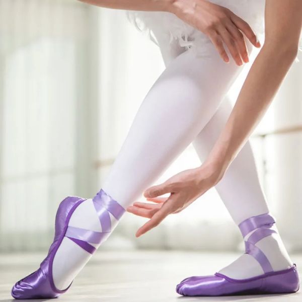 обувь фиолетовые балетные танце