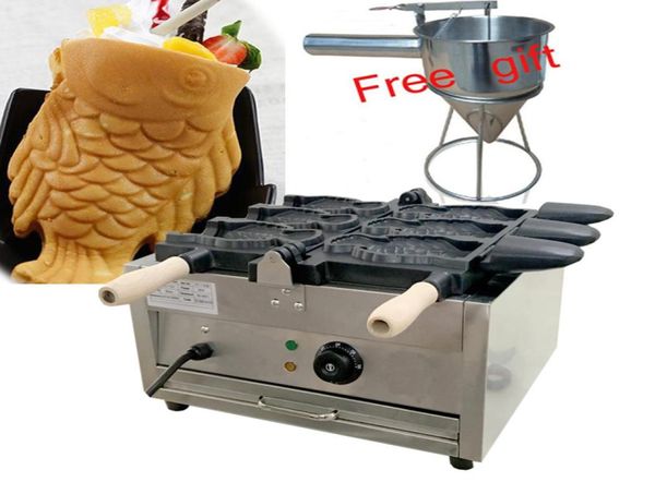 Uso comercial Uso de sorvete Taiyaki Fish Cone Waffle Machine4138594