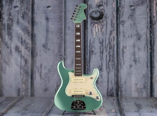 Jazz Strat Mystic Surf Green di alta qualità ST 6 Strings Guitarle CHROME CHROME PLATTA CONSEGNATA 8696336