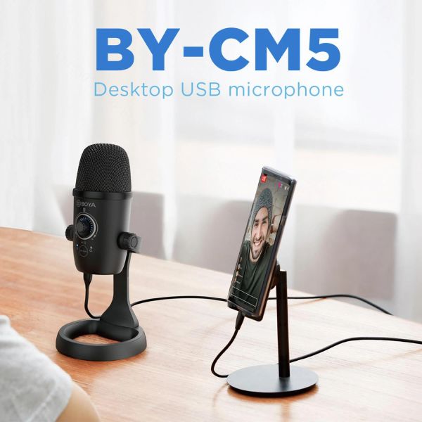 Mikrofone Boya BYCM5 Streaming Mikrofone Audiokondensator Mikrofon Smartphon MICRaptop Mikrofon -Mikrofon für PC Professional USB