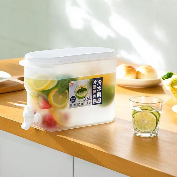 Teaware Define suco de fruta de chá de água refrigerador com torneira plástica de alta temperatura resistente a bolhas de bolhas de bolhas de bolhas