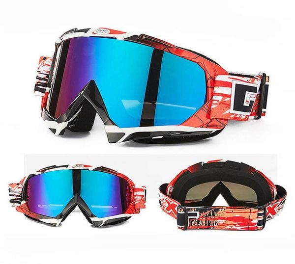 Велосипедный мотокросс Goggles ATV MTB DH Wind -Rayper Skiing Moto Bike Goggles Стеклянные грязные велосипедные шлема шлема линзы