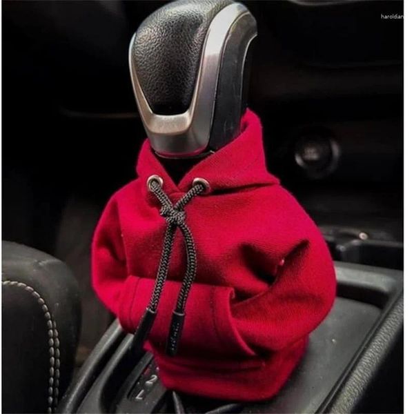 Innenzubehör 1PC Hoodie Car Getriebeschaltabdeckung Mode Gearshift Knopf Handbuch Griff Sweatshirt Wechsel