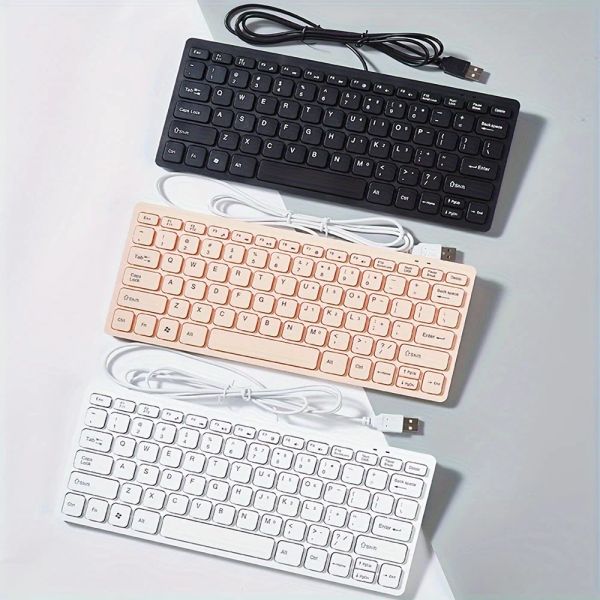 Клавиатуры K1000 шоколад Ultra Thin USB настольный компьютер ноутбук внешняя клавиатура 12 дюймов 78 клавиш