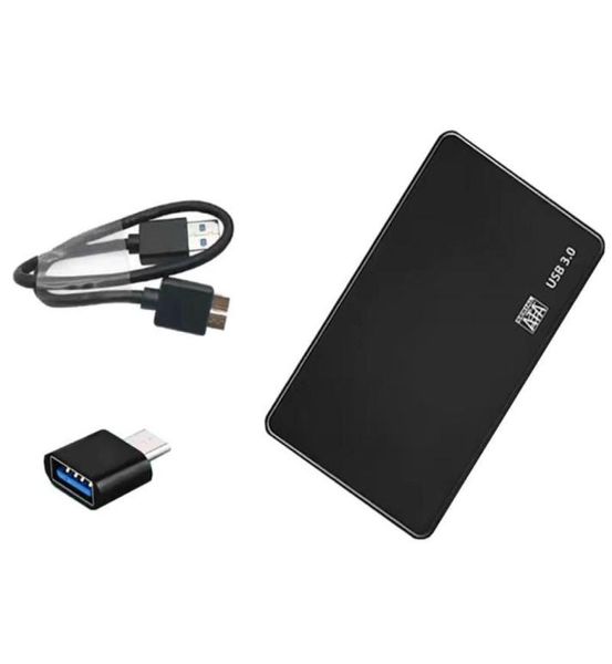 3pcslot USB 30 25 Zoll SATA HDD -Hülle SSD -Gehäuse externe mobile Festplatten -Kistenkabel und typec adapterno harddisk3900574