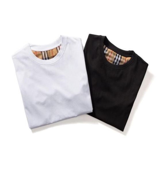 Marka Yaz T Shirt Kadınlar için Üstler Lüks Gömlek Klasik Tasarımcı Ekose M-2XL Toptan Erkek Giyim Q9031227177163