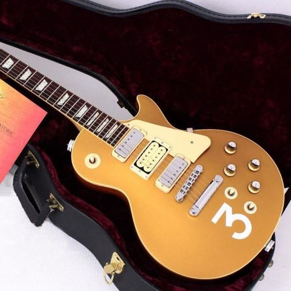 Petetownshend 3 Deluxe Goldtop Gold Top Electric Guitar 3 Mini Humbuckers Pickups Grover Tuners Chrome Hardware2438175