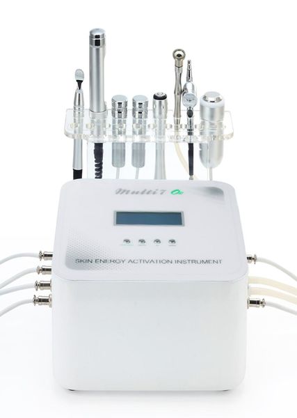 RF sem agulha Mesoterapia Skin Rejuvenation Instrument com microcorrente 6 em 1 Máquina de beleza com oxigênio galvânico Microde4121554