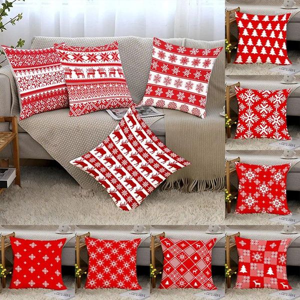 COPERTURA DECOW DECOW DECORATIVA RED Custodia Red Regalo Red Simple Stamping Home Decoration Cesacase