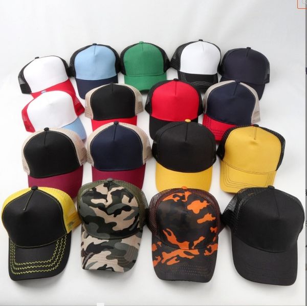 Cappello camionista unisex più economico per il berretto da baseball netto estivo per adulti uomini donne in maglia vuota per cappello da sole regolabile