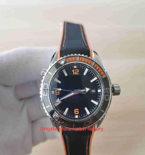 Masculino de luxo assista laranja 435 mm Ocean Axial Ceramic Sapphire Designer Rates