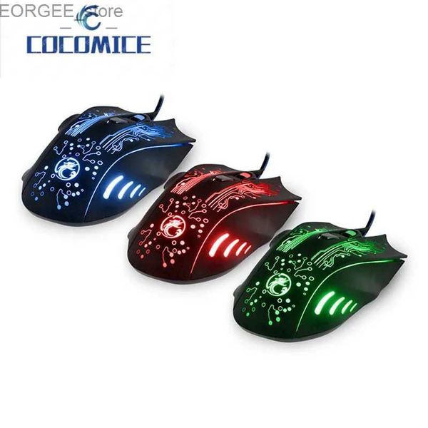 Mäuse 3200DPI Ergonomische Wired Gaming Maus USB -Computer Mausspiel GGB MALT GAMER MOUSE 6 Button LED Stille Mäuse für PC -Laptop Y240407