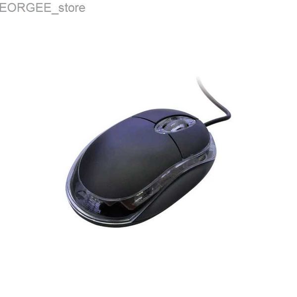 MICE Mini Optical Wired Mouse USB -светодиодный эргономичный дизайн мышей 1600DPI Gaming Mouse для ПК/ноутбука/ноутбука Y240407