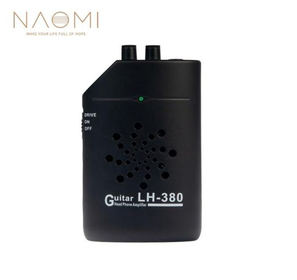 Naomi LH380 Mini Gitar Amplifikatör Kafa Telefon Amplifikatör Taşınabilir Gitar Uygulaması Gitar Parçaları Aksesuarlar Siyah New4068415