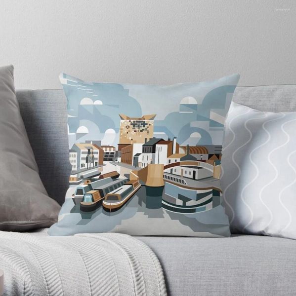 Pillow Gas Street Basin Throw Casos