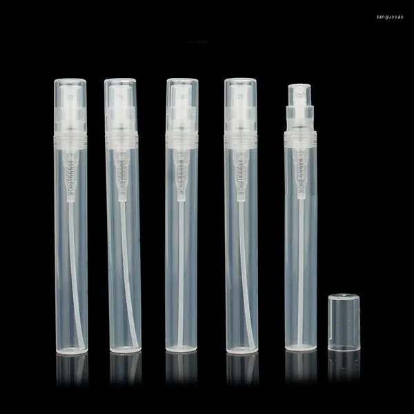 Bottiglie di stoccaggio 10pcs 2ml 3ml 4 ml 5 ml Mini portatili da viaggio trasparente Strumento Atomizzatore di profumo trasparente a spruzzo in plastica trasparente