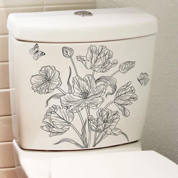 Sfondi 30 30 cm Coperchio da bagno per toilette per fiori semplice semplice