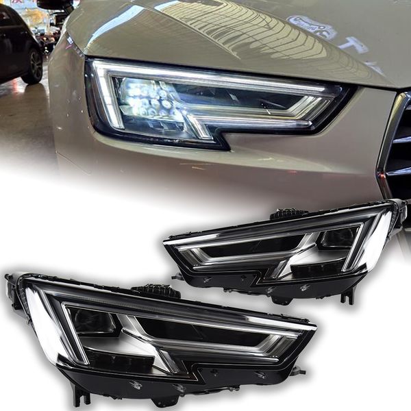 Audi A4 B9 20 17-20 20 A4L LED Çalışma Işığı DRL Kafa Lambası Ön Işık Montajı