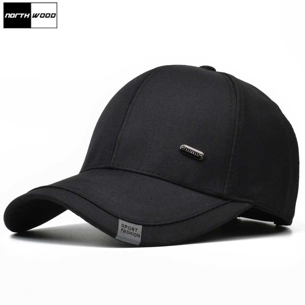 Caps de bola Northwood Solid Solid Classic Mens Baseball Hat Gorras Hombre Primavera/Verão Voltar Rápido de Alta Qualidade Hat Dadd Golf Chapéu de caminhão ajustável Q240403