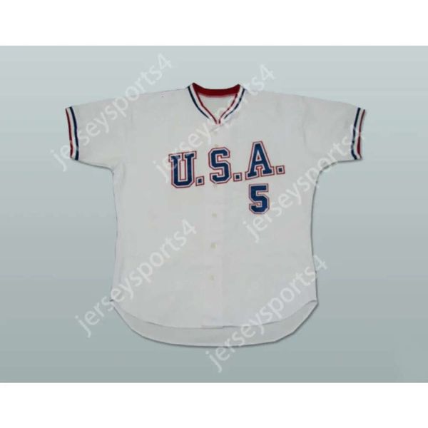 Gdsir Matt LaPorta 5 USA Team Baseball Jersey Nuovo di qualsiasi dimensione o giocatore ED