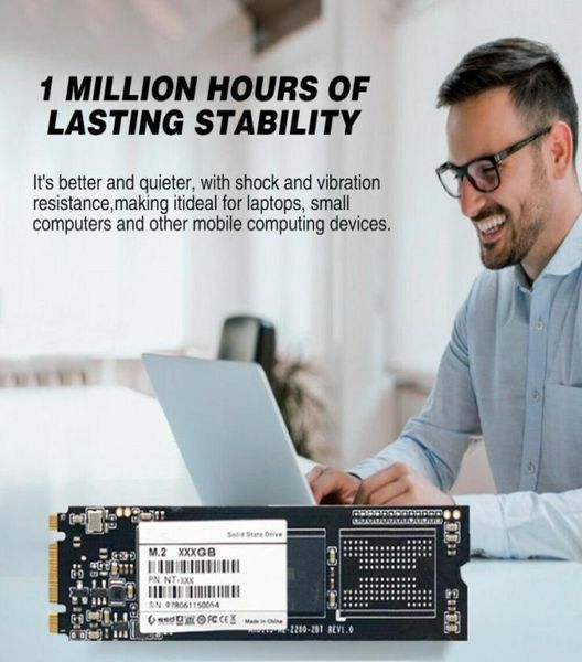 Interne Festkörperscheiben M2 SSD fährt Festplatten -Festplatten 128G 512G 1 TB für PC -Laptop -MAC 500 MBS NGFF SATA III 25inCH4956664