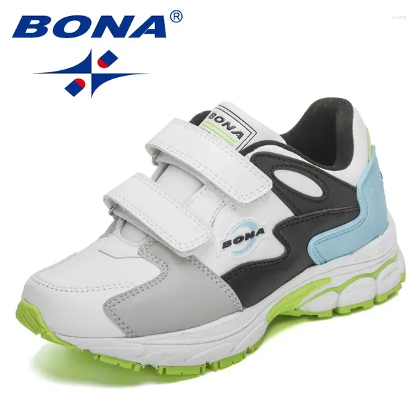 Lässige Schuhe Bona 2024 Designer Sport hochwertiger Outdoor -Turnschuhe Kinder Freizeittrainer Kinder Jungen Mädchen Mädchen