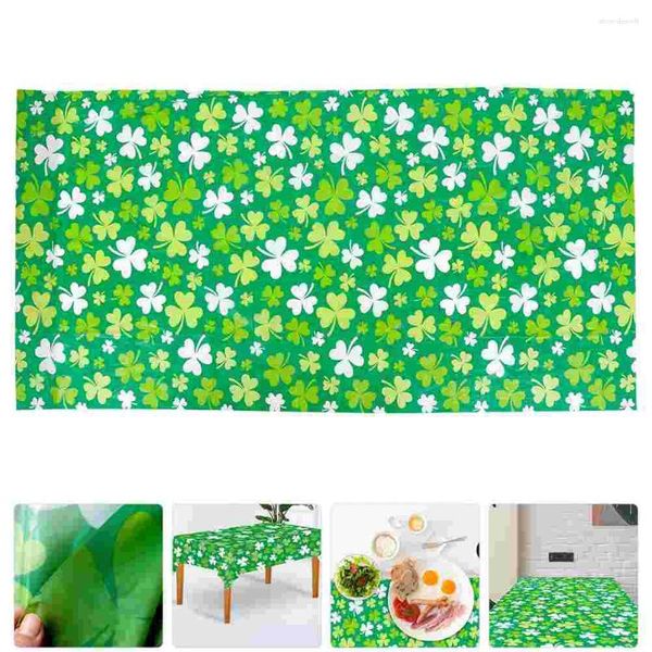 Decoração de pano de mesa Irish Day Toel Tonela São Patrício Os suprimentos de festa festivos para decorar o shamrock imprimir favor