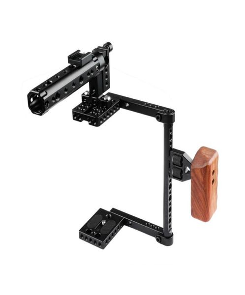 Camvate Universal Cage Top Griff Holzgriff für 80D GH5 Large9160378
