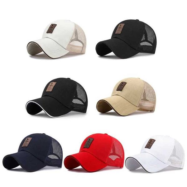 Caps de bola unissex Mesh respirável chapéu ao ar livre com proteção contra a UV Riding Riding Fishing Golf Sports Mens Baseball Q240403