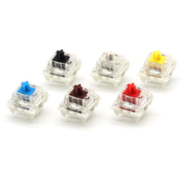 TASBOARDE Gateron Switch GPRO2.0 per tastiera meccanica SMD SMD RGB Lube tattile Lube tattile Giallo Interruttore meccanico marrone rosso 3pin Spotlight