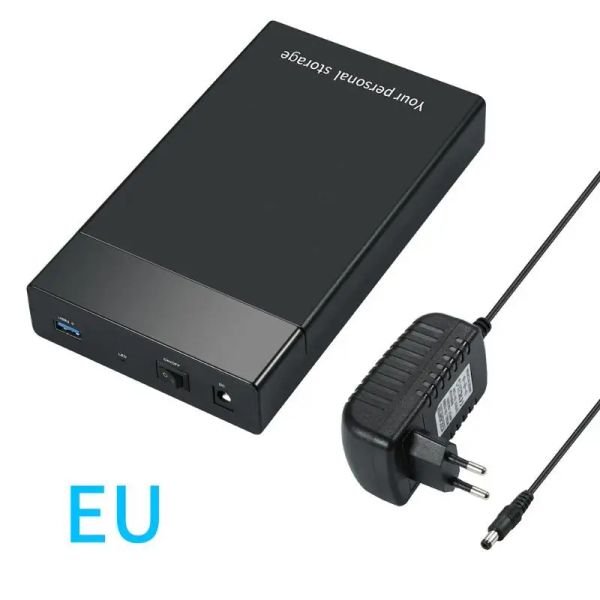 Gehege VKTECH 3,5 Zoll HDD -Fall USB 3.0 bis SATA III externe Festplattengehäuse USB3.0 Festplatten -Box -Unterstützung 10 TB 2.5 3.5 HD SSD -Hülle