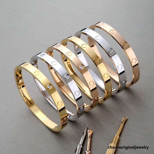 Schraubenarmband Designer Armband Designer Schmuck Schmuck Set Liebesarm beliebt für Frauen Schwester Armbänder Damen Bangle Relationship Armbänder Luxusschmuck