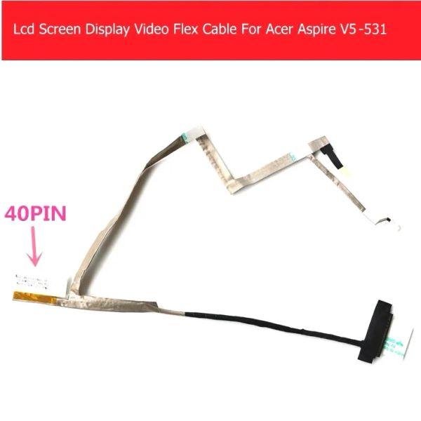 Panels Weeten echtes Laptop -Bildschirm Video Flex -Kabel für Acer Aspire V5 V5531 V5531G V5551 V5571 V5571G DS LCD LED Flex Cable