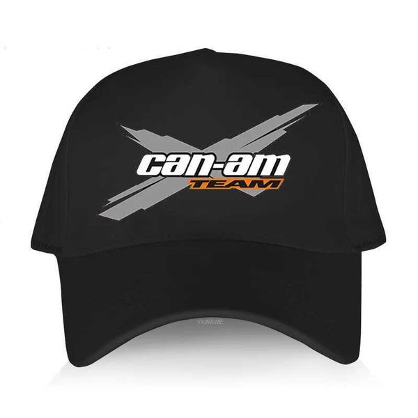 Top Caps Sıcak Satış Beyzbol Kapakları Sıradan Serin Şapkalar Mens Can-Am Takım Hip-Hop Kısa Visor Yetişkin Spor Bonnet Moda Baskısı Q240403