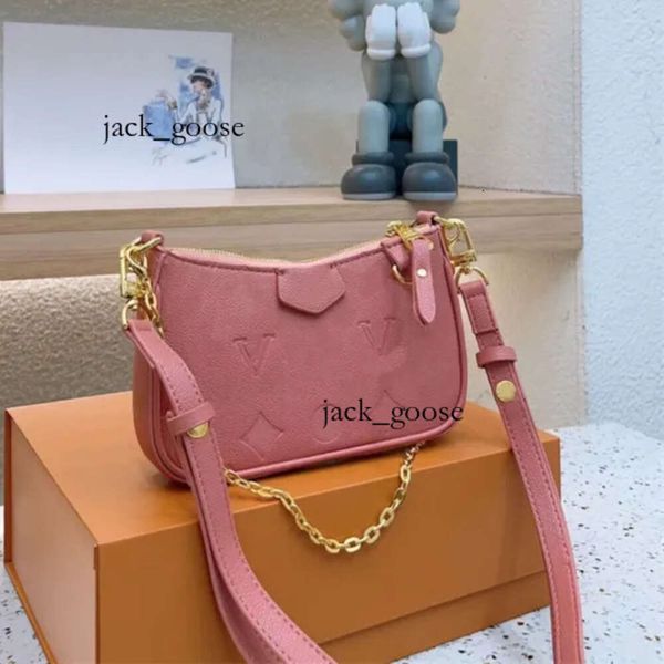 Designer -Tasche Frauen Crossbody -Umhängetaschen Kette Brieftasche Lady Easy Beutel auf Gurt Geldbörsen Buchstaben geprägte Blütenstreifen Luxusmarke Handtaschen M81066 M80349 533