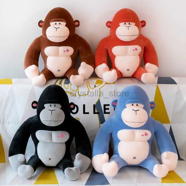 FILME TV PLUSH Toy 50cm Cute Soft King Kong Gorilla Toys Toys Office Nap bichu Pillow Home Caso conforto Presente de Natal Doll Kids Girl 240407