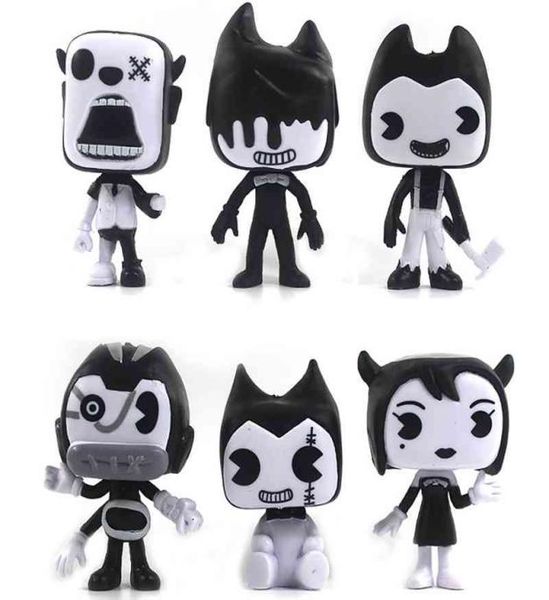 Caracteres de desenhos animados Toys 911cm Modelo de PVC Terrorista Toys Bendy e tinta Personagens Infantils039s Halloween Gifts6795693