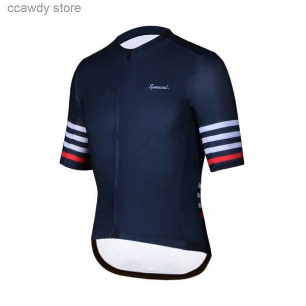 T-shirts masculinos 2024 Novo Team Team Aero Lightweight Short Seve Cycling Jersey e Bib Shorts de alta qualidade Gel Pad Italy Miti G H240407