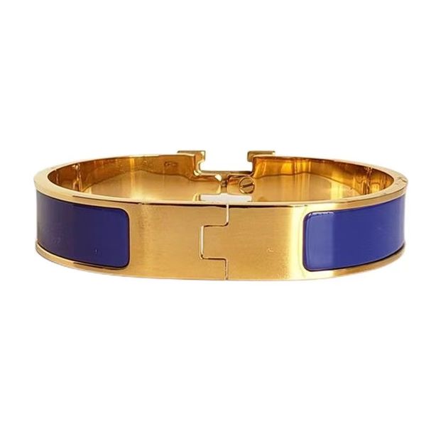 pulseira de grife masculino homem letra de luxo 18k pulseira de ouro de ouro jóias clássicas de jóias de moda de moda de 12 mm de titânio aço de aço de ouro para homens jóias de moda