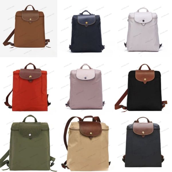 Wasserdichte Nylon -Rucksackmänner Damen Tote Reisen Outdoor -Umhängetasche Falten Sie Oxford School Bag Messenger Frauen Duffle Tasche große Kapazität