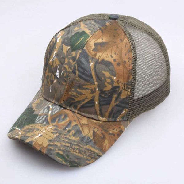 Caps de bola Mens beisebol Hip Hop Male malha chapéus bordados boné feminino ao ar livre verão respirável camuflagem tática de caminhão q240403