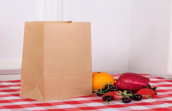 2000 pezzi di sacchetti alimentari per alimenti per olio di carta kraft giapponese fondo quadrati da asporto usa e getta borse di imballaggio del pane dimensioni 1509095712747460