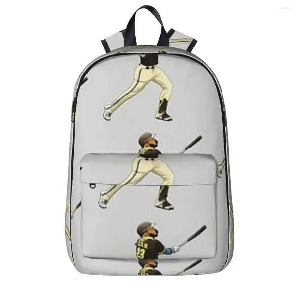 Backpack Fernando Tatis #23 Home Run Run Imper impermeável Children School Bag Rucksack Travel Livro de grande capacidade