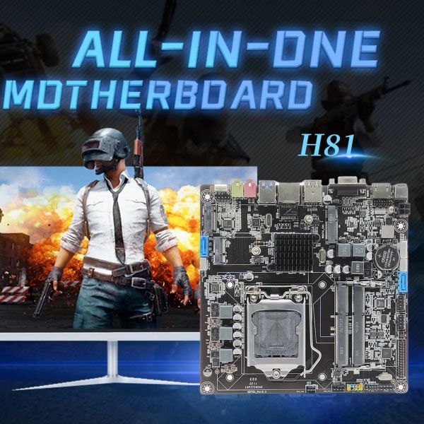 Schede madri H81 mini scheda madre ITX DDR3 1600 MHz 16GB LGA1150 Desktop Motherboard SATA M PCI Express M.2 NVME PC Madge 1000 MBPS LAN