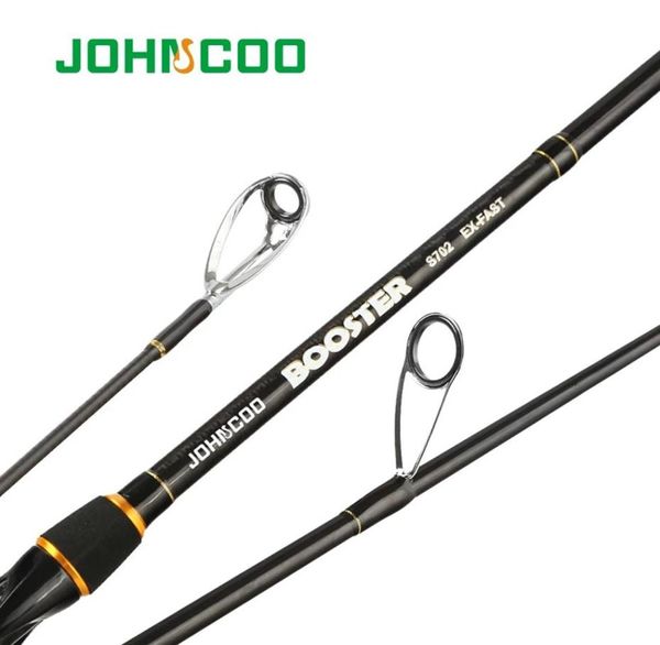 Exfast Fishing Stand 2 1m 2 4m Cascia di carbonio ML M 2 punte 528G Asta di rotazione Light Jigging 2 sezioni Johncoo Booster224T9316269